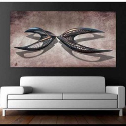 Symmetry Of Flight Art Print - Abstract Sculptural Wall - thumbnail 2