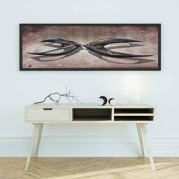 Symmetry Of Flight Art Print - Abstract Sculptural Wall - thumbnail 3