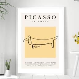Pablo Picasso Le Chien Iconic Gallery Artist Art - Wall Print Abstract Gift Idea Bespoke Poster A5, A4, A3 Framed Or Unframed - thumbnail 2