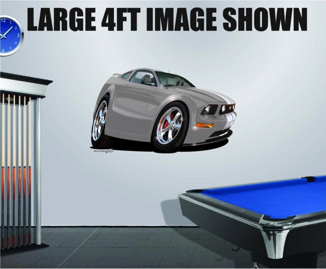 2005 Mustang Gt Wall Decal Graphic Vinyl Art, Man Cave Decor - image 1
