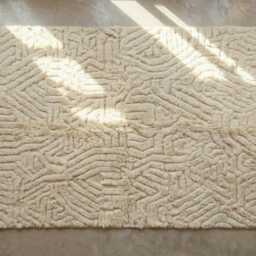 Hand Tufted Rug, Gorgeous Beni Ourain Rug, White Moroccan Wool Handmade Shag High-Quality Custom Rug - thumbnail 4