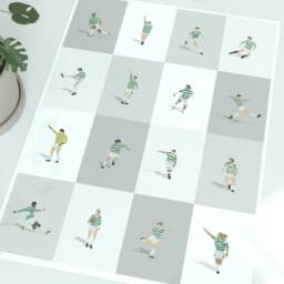 Celtic Park Football Legends Illustrated Print - thumbnail 3