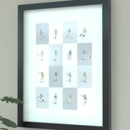 Celtic Park Football Legends Illustrated Print - thumbnail 1
