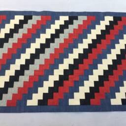 4x6 Ft Cotton Colourful Woven Rug Dhurrie - Beautiful Handmade Rug - thumbnail 2