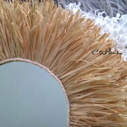 Raffia Rope Mirror - thumbnail 3