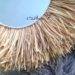 Raffia Rope Mirror - thumbnail 4