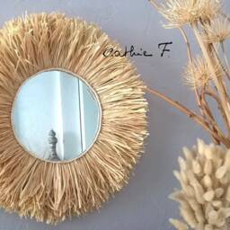 Raffia Rope Mirror - thumbnail 2