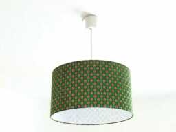 Lampshade - Pendant Light With Peacock Feather Motif, Ideal Christmas/Birthday Gift, Exotic Tropical Decoration - thumbnail 1