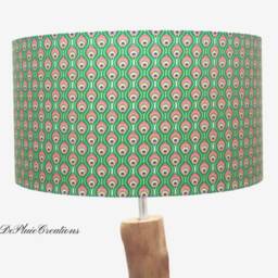 Lampshade - Pendant Light With Peacock Feather Motif, Ideal Christmas/Birthday Gift, Exotic Tropical Decoration - thumbnail 2