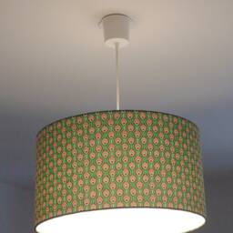 Lampshade - Pendant Light With Peacock Feather Motif, Ideal Christmas/Birthday Gift, Exotic Tropical Decoration - thumbnail 3