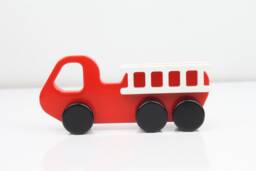 Wooden Firetruck, Fire Department, Truck Toy, Ladder Fire Handmade - thumbnail 1