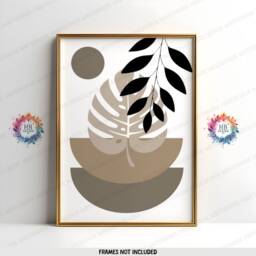 Beige Boho Prints - Set Of 3 Wall - Decor Living Room Posters Bedroom Artwork Home Hangings Botanicals - thumbnail 3