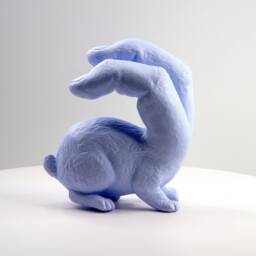 Rabbit + Human Fingers Iv_ Light Violet - thumbnail 1