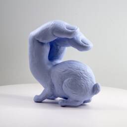 Rabbit + Human Fingers Iv_ Light Violet - thumbnail 3