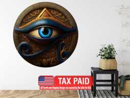 Wallpaper, Eye Of Horus Wall Decor, Ancient Egypt Circle Sticker Peel & Stick - thumbnail 1