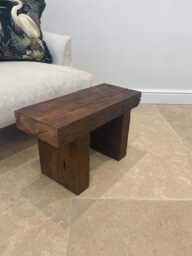 The Bisley - Reclaimed Pine Bench Handmade Rustic Wooden Stool, Solid Wood Side Table Or Seat