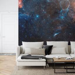 Galaxy Stars Wall Mural, Violet Azure Space Wallpaper - Peel & Stick - thumbnail 2