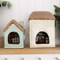 Imperfect Tea Shop, Antique Shop Ceramic House Tealight Holder - thumbnail 4