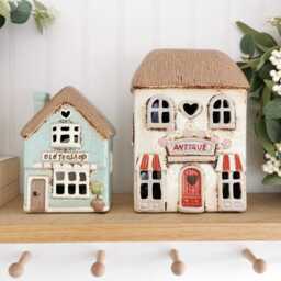 Imperfect Tea Shop, Antique Shop Ceramic House Tealight Holder
