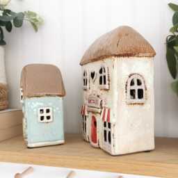 Imperfect Tea Shop, Antique Shop Ceramic House Tealight Holder - thumbnail 3