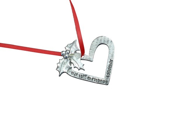 15Th Anniversary Christmas Ornament - Our Together Keepsake Tree Decoration Gift For Couples - image 1