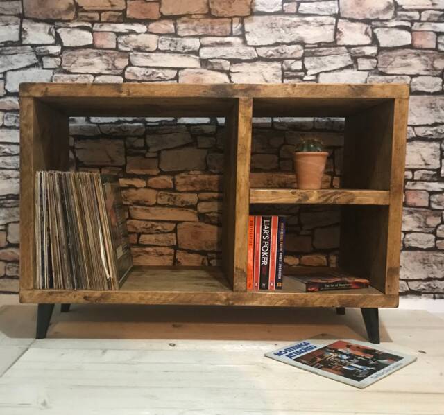 Media Storage Unit - No. 1 The Tower Rustic Pine // Turntable/Vinyl Record - image 1