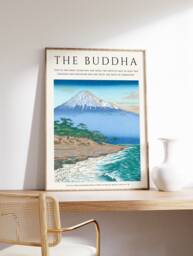 Buddha Art Print, Japanese Floral Landscape, Koichi Okada - thumbnail 1