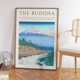 Buddha Art Print, Japanese Floral Landscape, Koichi Okada - thumbnail 2