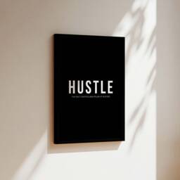 Hustle Print Inspirational Wall Art - Motivational Prints Office Decor Home Framed - thumbnail 3