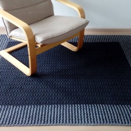 Handmade Cotton Rug, Modern Crochet Rug - thumbnail 4