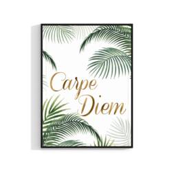 Carpe Diem Print, Tropical Leaf Poster Art, Seize The Day Quote Poster, Decor, Inspiration Positivity Wall Art 542 - thumbnail 1