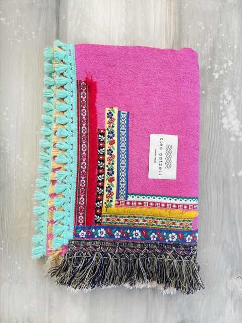 Beachtowel, Handcrafted Boho Large Towel, Resort Bohemian Handmade Ethnic - image 1