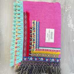 Beachtowel, Handcrafted Boho Large Towel, Resort Bohemian Handmade Ethnic - thumbnail 3