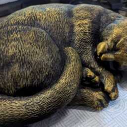 Cat Sleeping - 3D Printed For Lovers, Ornament, Memorial, Gift - thumbnail 2