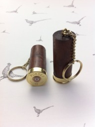 Purdey Solid Walnut Wood Keyrings X 2 Gift