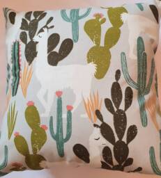 Llama Cactus Cushion Cover/ Pillow