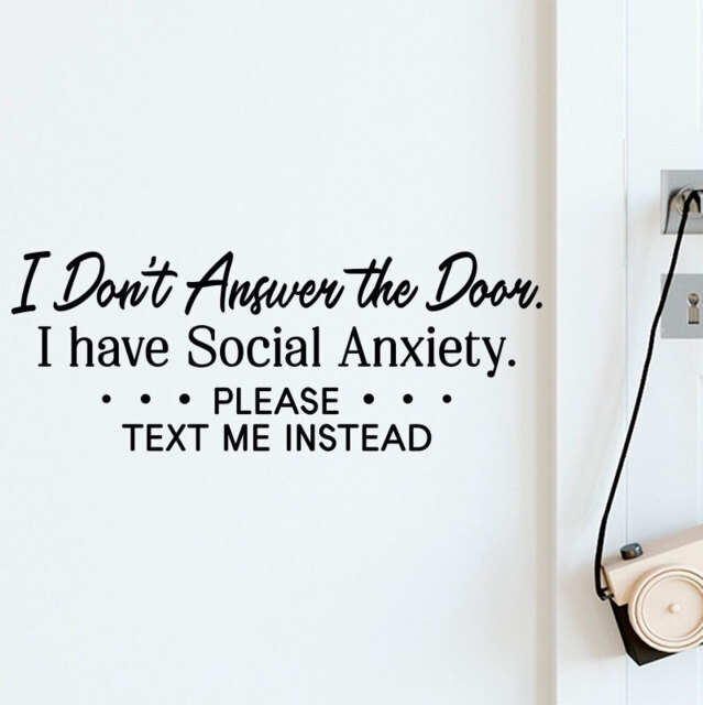Social Anxiety Decal - I Don't Answer The Door Decal, Gift, Gift For Her, Husband, Him, Vinyl Wall Decals - image 1