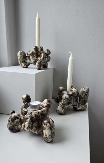 Ceramic Candle Holder, Modern Candlestick - image 1