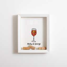Aperol Prosecco Cork Holder - Spritz Drinks Memory Box Frame - thumbnail 3