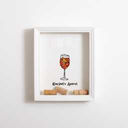 Aperol Prosecco Cork Holder - Spritz Drinks Memory Box Frame - thumbnail 1