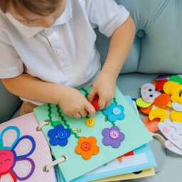 Montessori Baby Quiet Book Handmade Sensory Fidget Toy - thumbnail 2