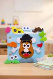 Montessori Baby Quiet Book Handmade Sensory Fidget Toy - thumbnail 1