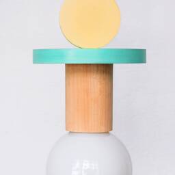 Modern Nursery Hanging Lamp, Pendant Light For Baby Room Decor, Kids Lamp Shade, Shower Gift - thumbnail 3