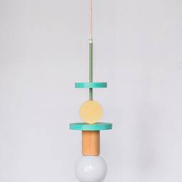 Modern Nursery Hanging Lamp, Pendant Light For Baby Room Decor, Kids Lamp Shade, Shower Gift - thumbnail 2