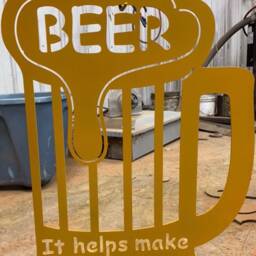 Beer Bar Sign Wall Art Decoration - thumbnail 2