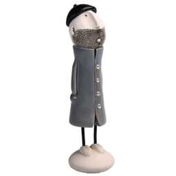 Contemporary Figurines Bearded Men in Stylish Coats Unique Decor - Various Colours - thumbnail 4