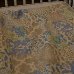 Crib Quilt, Minky Patchwork Gender Neutral, Cobalt Blue, Lime Green, Plush & Soft, Nursery Bedding, All Natural, Handmade - thumbnail 4