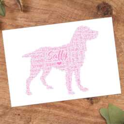 Personalised Springer Spaniel Word Art Print, Custom Wall Framed Picture Gift Nl - thumbnail 3