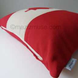 Canada Flag Pillow Cover in Red, White Or Beige Sunbrella?? Outdoor Fabric For Porch Patio, Housewarming Gift, Games Room, Maple Leaf Cushion - thumbnail 2
