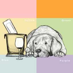 Customisable Labrador Wall Art - Drawing, Print, Dog Lovers Gift, Dogs & Wine, Digital Download - thumbnail 2